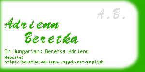 adrienn beretka business card